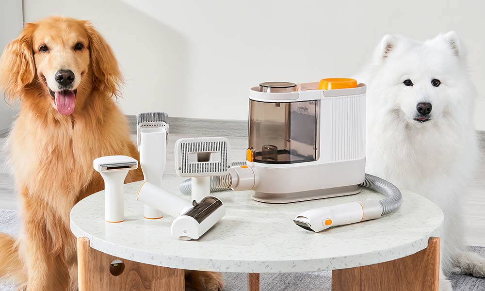 PalFur | 5-In-0ne Professional IN-HOME Pet Grooming Vacuum Kit